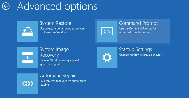 BOOT lsystem restore cmd
